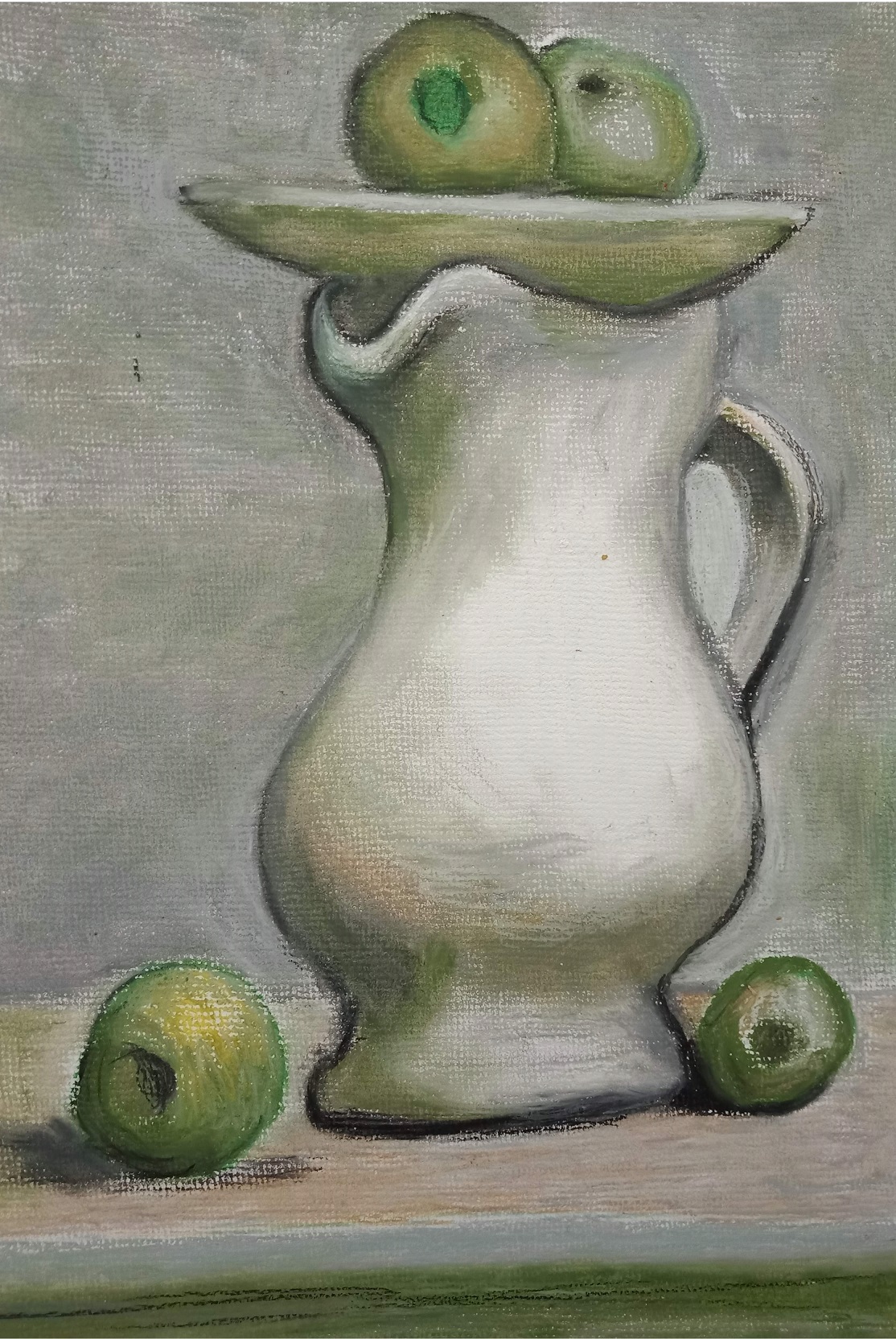 Olives and vase